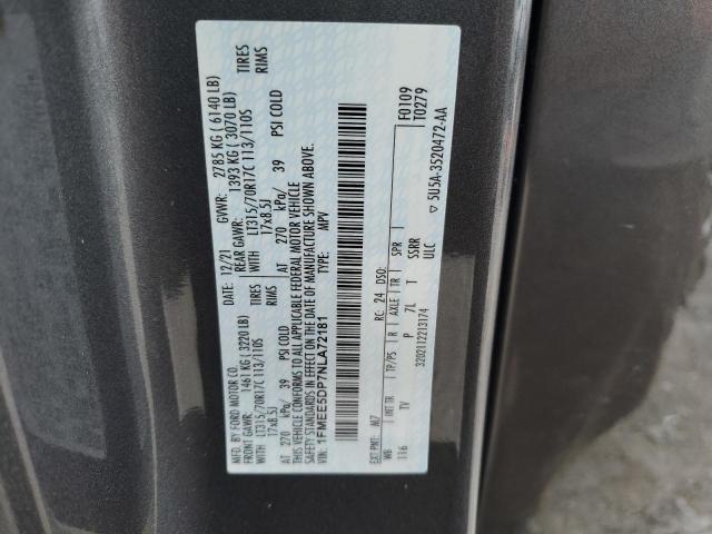 Photo 14 from auction – 2022 FORD BRONCO BASE with VIN 1FMEE5DP7NLA72181
