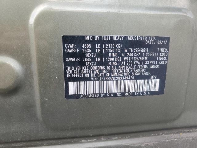 Photo 14 from auction – 2017 SUBARU OUTBACK 2.5I LIMITED with VIN 4S4BSANC3H3349476