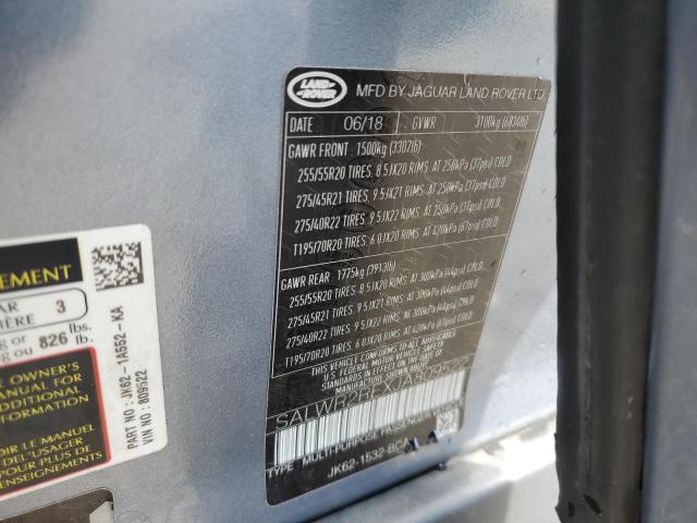 Photo 14 from auction – 2018 LAND ROVER RANGE ROVE with VIN SALWR2REXJA809522