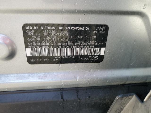Photo 14 from auction – 2020 MITSUBISHI ECLIPSE CR with VIN JA4AS3AA6LZ032193