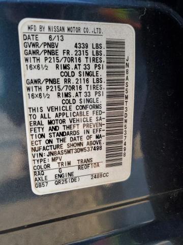 Photo 14 from auction – 2013 NISSAN ROGUE S with VIN JN8AS5MT3DW537498