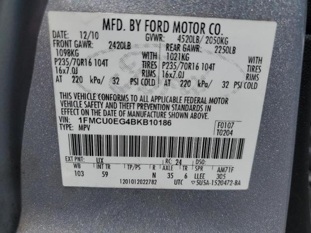 Photo 14 from auction – 2011 FORD ESCAPE LIM with VIN 1FMCU0EG4BKB10186