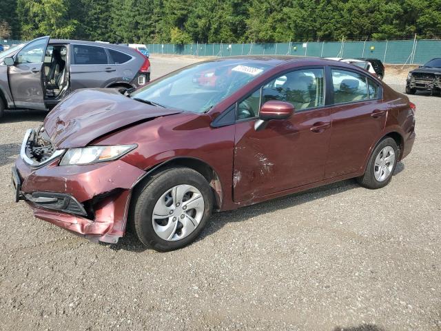 Photo 1 from auction – 2015 HONDA CIVIC LX with VIN 19XFB2F54FE290696