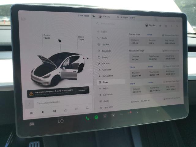 Photo 9 from auction – 2021 TESLA MODEL Y with VIN 5YJYGDEF6MF258713