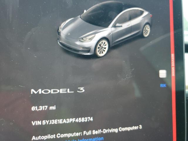 Photo 9 from auction – 2023 TESLA MODEL 3 with VIN 5YJ3E1EA3PF458374
