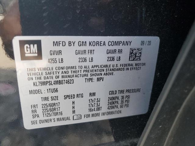 Photo 14 from auction – 2021 CHEVROLET TRAILBLAZE with VIN KL79MPSL4MB074623
