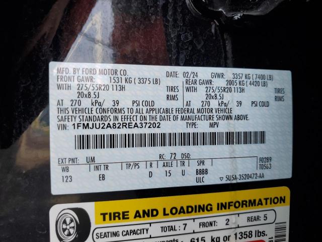 Photo 14 from auction – 2024 FORD EXPEDITION with VIN 1FMJU2A82REA37202