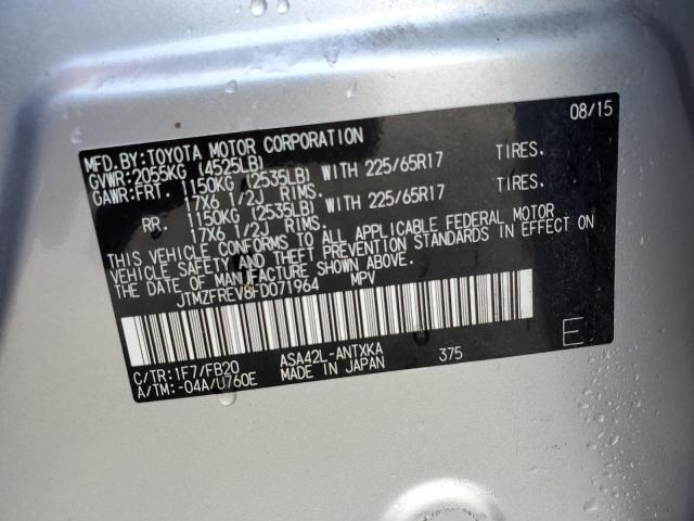 Photo 14 from auction – 2015 TOYOTA RAV4 LE with VIN JTMZFREV8FD071964