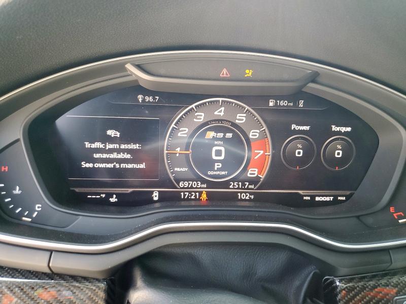 Photo 9 from auction – 2019 AUDI RS5 with VIN WUABWCF54KA907880