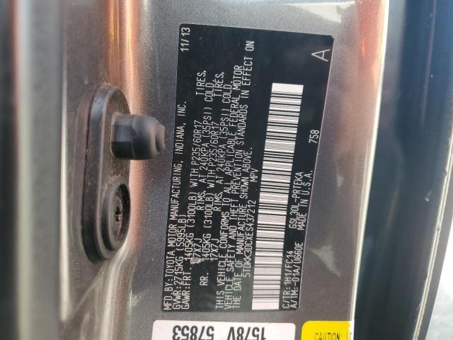 Photo 14 from auction – 2014 TOYOTA SIENNA LE with VIN 5TDKK3DCXES437212