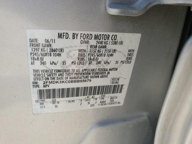 Photo 14 from auction – 2011 FORD EDGE LIMITED with VIN 2FMDK3KC0BBB55679