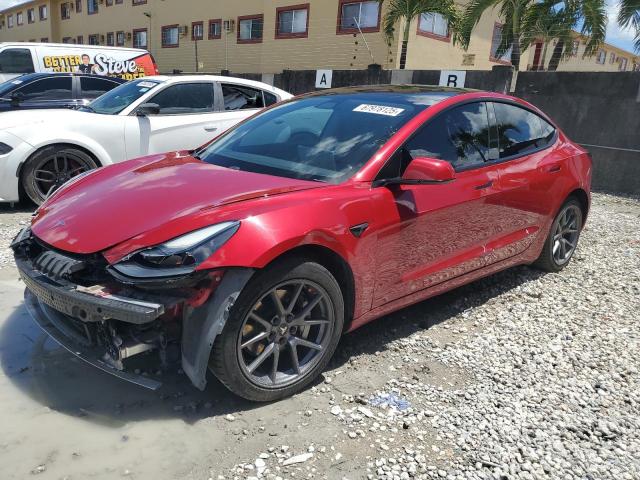 TESLA MODEL 3 2021 with VIN 5YJ3E1EA3MF992101 - Photo from auction