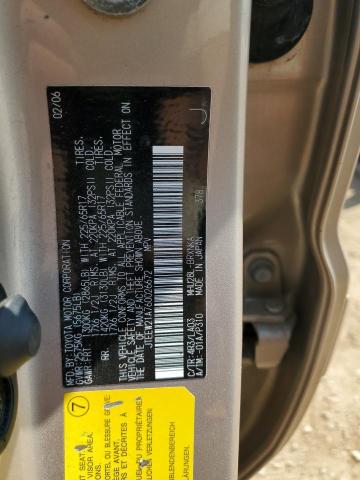 Photo 14 from auction – 2006 TOYOTA HIGHLANDER with VIN JTEEW21A760026672