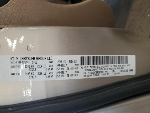 Photo 14 from auction – 2014 DODGE GRAND CARA with VIN 2C4RDGBG7ER167399