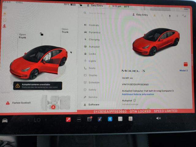 Photo 9 from auction – 2023 TESLA MODEL 3 with VIN 5YJ3E1EA1PF553693