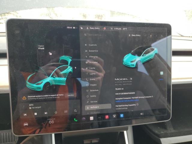Photo 9 from auction – 2018 TESLA MODEL 3 with VIN 5YJ3E1EB8JF065955