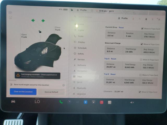 Photo 9 from auction – 2021 TESLA MODEL Y with VIN 5YJYGDEF2MF250737