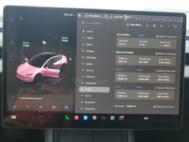 Photo 9 from auction – 2025 TESLA MODEL 3 with VIN 5YJ3E1EB2SF910722