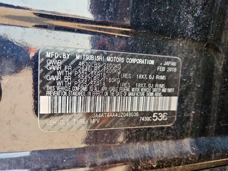 Photo 14 from auction – 2018 MITSUBISHI ECLIPSE CR with VIN JA4AT4AA4JZ048036