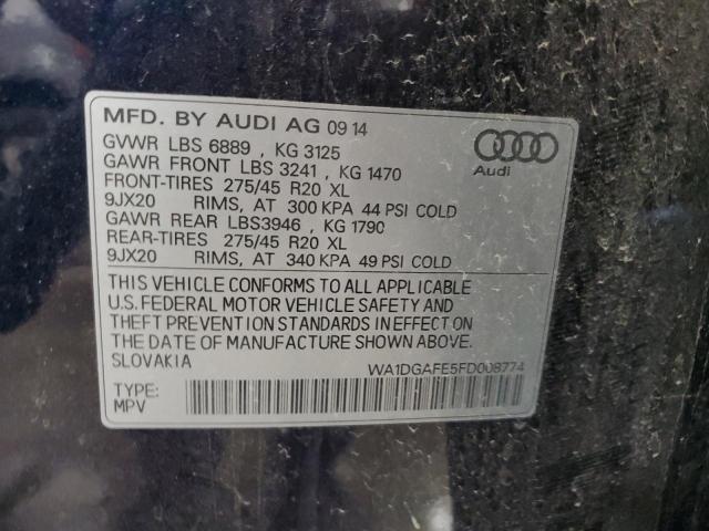 Photo 14 from auction – 2015 AUDI Q7 PRESTIG with VIN WA1DGAFE5FD008774