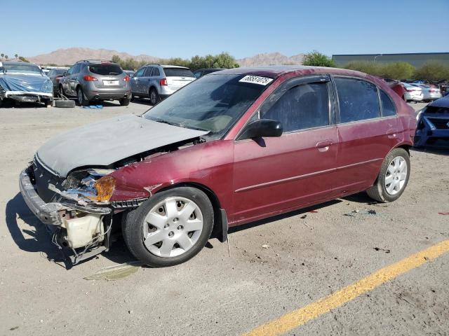 HONDA CIVIC EX 2002 with VIN 2HGES26762H527315 - Photo from auction