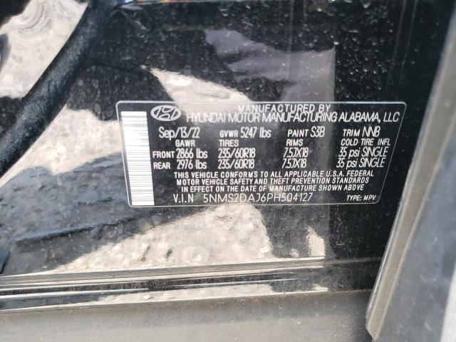 Photo 14 from auction – 2023 HYUNDAI SANTA FE S with VIN 5NMS2DAJ6PH504127
