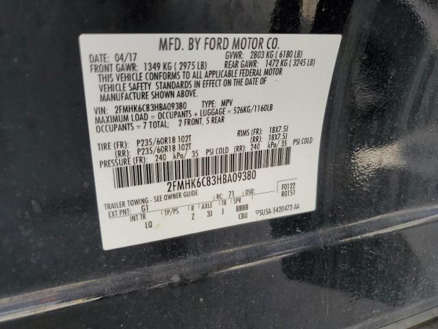 Photo 14 from auction – 2017 FORD FLEX SEL with VIN 2FMHK6C83HBA09380