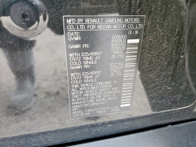 Foto 14 de la subasta – 2016 NISSAN ROGUE S con VIN KNMAT2MT1GP647407