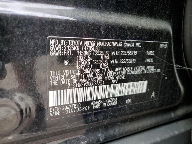 Photo 14 from auction – 2019 TOYOTA RAV4 ADVENTURE with VIN 2T3J1RFV2KC027791