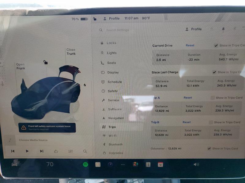 Photo 9 from auction – 2025 TESLA MODEL 3 with VIN 5YJ3E1EA2SF901218