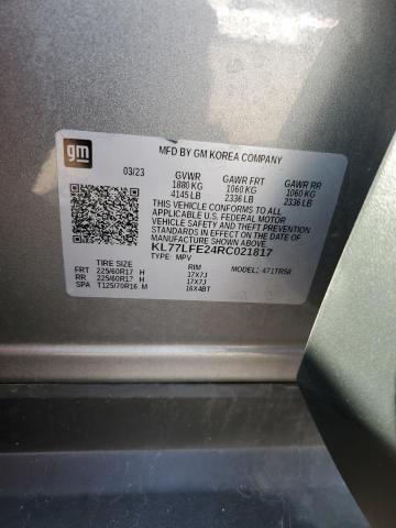 Photo 14 from auction – 2024 CHEVROLET TRAX LS with VIN KL77LFE24RC021817