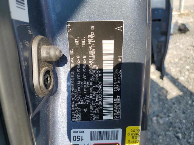Photo 14 from auction – 2014 TOYOTA SIENNA XLE with VIN 5TDDK3DC0FS094839