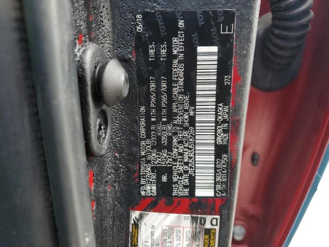 Photo 14 from auction – 2018 TOYOTA 4RUNNER SR5 with VIN JTEZU5JR3J5187269