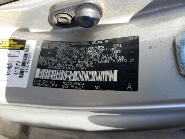 Photo 14 from auction – 2006 TOYOTA SIENNA CE with VIN 5TDZA23C76S434590