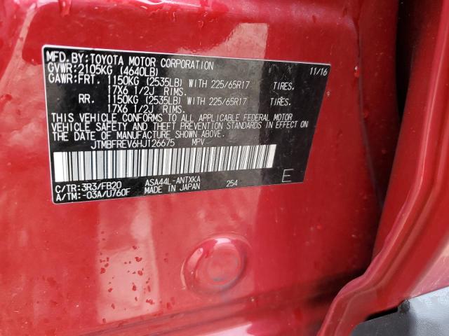Photo 14 from auction – 2017 TOYOTA RAV4 LE with VIN JTMBFREV6HJ126675