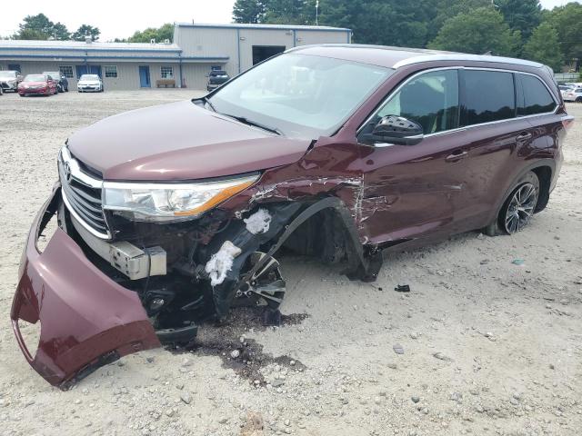 TOYOTA HIGHLANDER 2016 with VIN 5TDJKRFH3GS336586 - Photo from auction