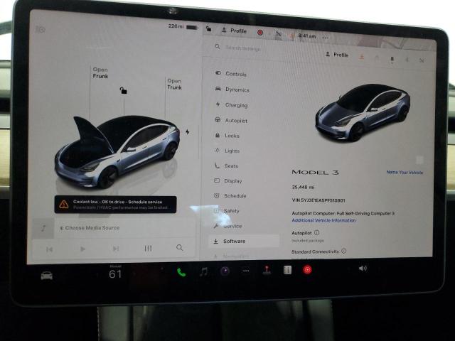 Photo 9 from auction – 2023 TESLA MODEL 3 with VIN 5YJ3E1EA5PF510801