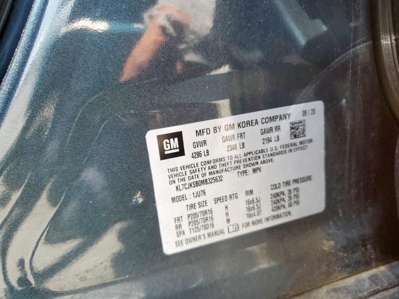 Photo 14 from auction – 2021 CHEVROLET TRAX LS with VIN KL7CJKSB0MB325632