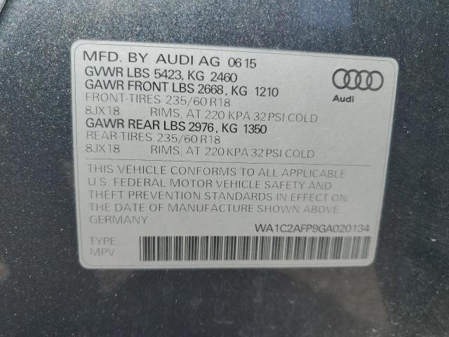 Photo 14 from auction – 2016 AUDI Q5 PREMIUM with VIN WA1C2AFP9GA020134