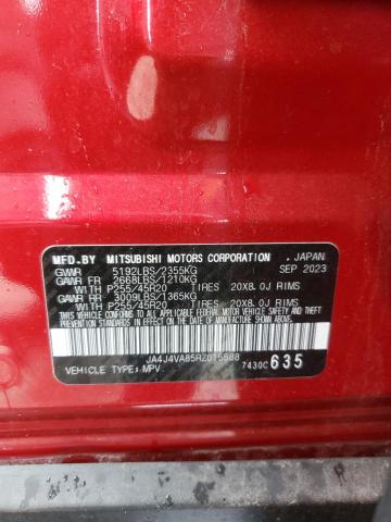 Photo 14 from auction – 2024 MITSUBISHI OUTLANDER with VIN JA4J4VA85RZ015588