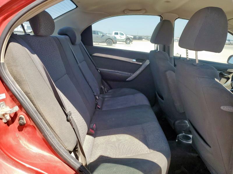 Photo 10 from auction – 2009 CHEVROLET AVEO LT with VIN KL1TG56E59B300313