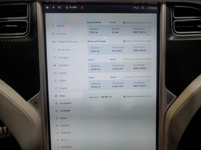 Photo 9 from auction – 2015 TESLA MODEL S with VIN 5YJSA1E48FF119111