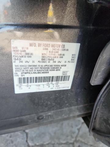 Photo 14 from auction – 2018 FORD EDGE SEL with VIN 2FMPK3J96JBC46005
