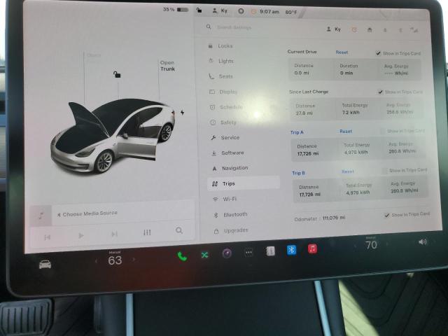 Photo 9 from auction – 2020 TESLA MODEL 3 with VIN 5YJ3E1EA5LF660482