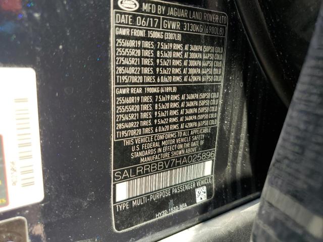Photo 14 from auction – 2017 LAND ROVER DISCOVERY HSE with VIN SALRRBBV7HA025896