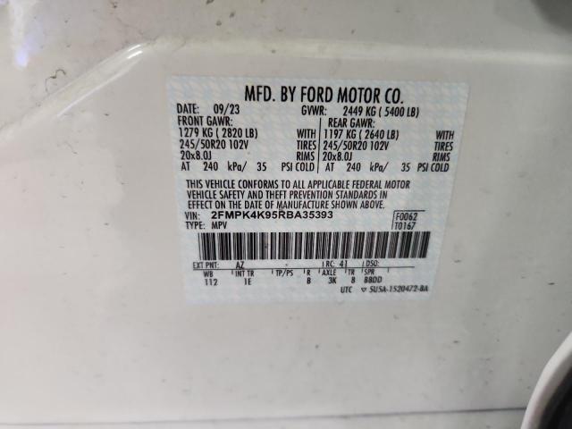 Photo 14 from auction – 2024 FORD EDGE TITANIUM with VIN 2FMPK4K95RBA35393