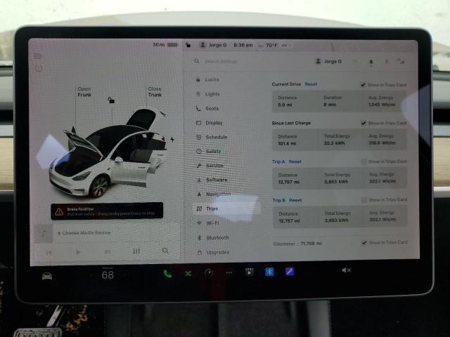 Photo 9 from auction – 2021 TESLA MODEL Y with VIN 5YJYGDEE6MF285286