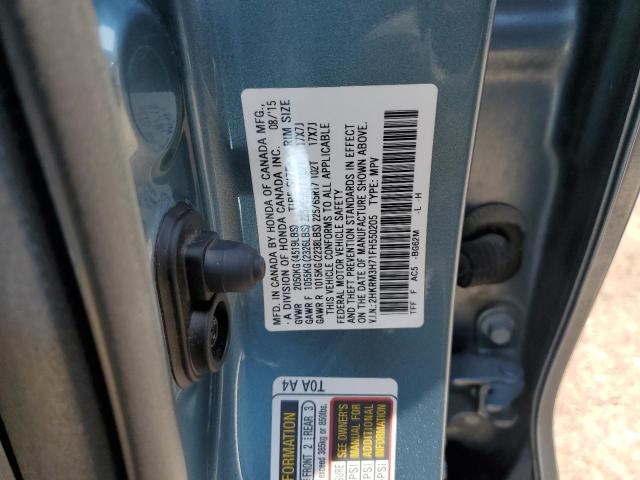 Photo 14 from auction – 2015 HONDA CR-V EXL with VIN 2HKRM3H71FH550205