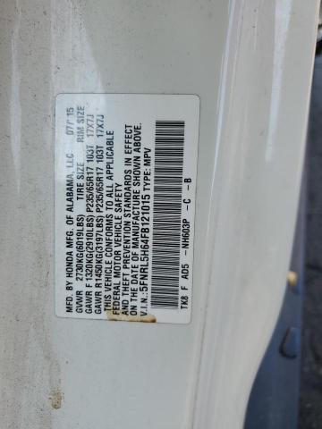Photo 14 from auction – 2015 HONDA ODYSSEY EX with VIN 5FNRL5H64FB121015