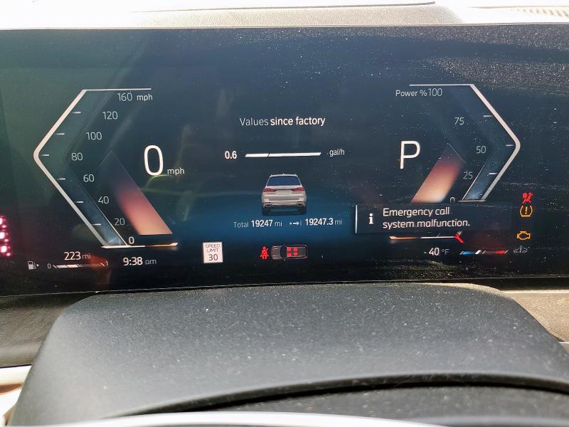 Photo 9 from auction – 2023 BMW X7 XDRIVE4 with VIN 5UX23EM09P9R65645